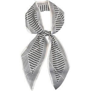 Women's monochrome Building Silky Fashion Scarf Purse For Handbags Head Scarves